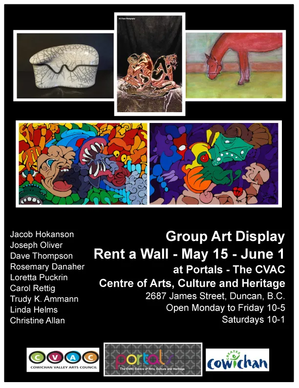 Flyer for Portals Group Show